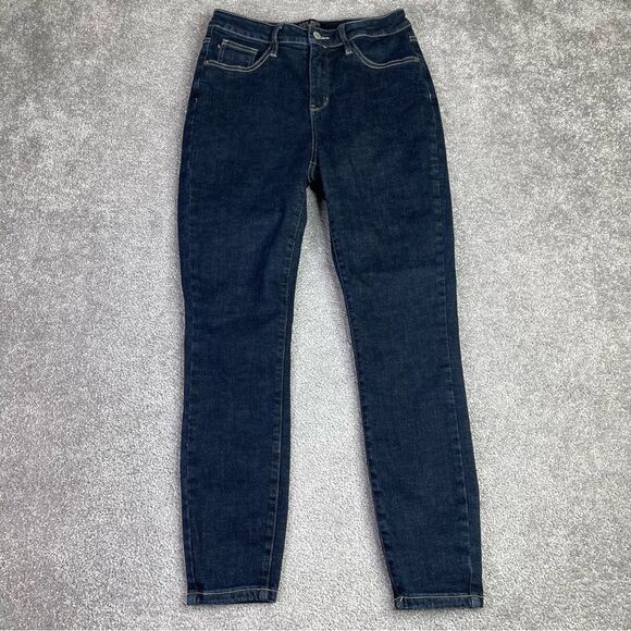Judy Blue Jeans Women's 29 Blue Skinny High Rise Dark Denim Stretch - Picture 1 of 12